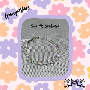 Crystal AB Bling Graduated - Handcrafted Austrian Beads Bracelet Jewelry